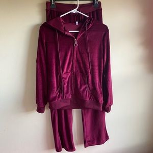 Velvet Red/Violet Sweatsuit